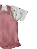 Conjunto Mono Fénix Rosa Oscuro y Camiseta Sirio Frutas