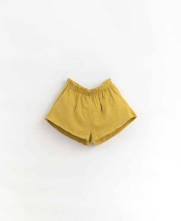 Pantalón corto con mezcla de algodón orgánico y lino Lemongrass Play Up