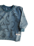 Sudadera Olivia Dinosaurios Azules